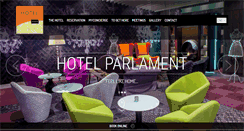 Desktop Screenshot of parlament-hotel.hu